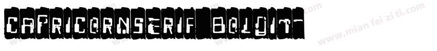 CapricornSerif BoldIt字体转换